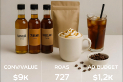 Performance Marketing Case Study DIY BARISTA / 1,300% ROAS